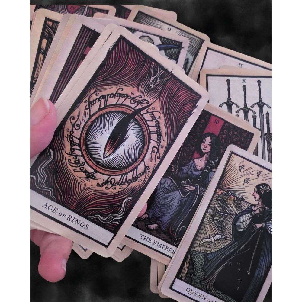 Lord of the Rings Tarot Deck Titan Books Official LOTR 78 Cards Deck Set